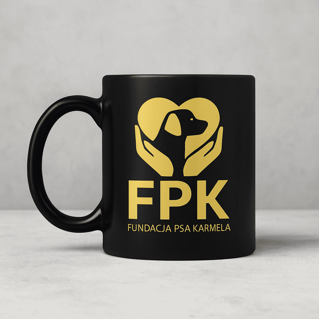 Czarny kubek FPK