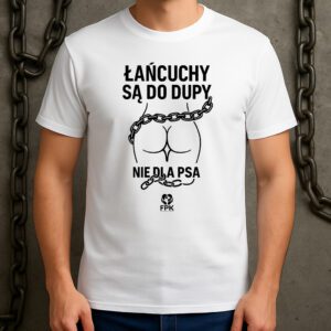 Męska koszulka Łańcuchy biała