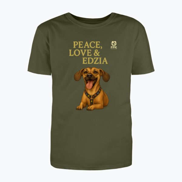 Męska koszulka Peace, Love & Edzia - obrazek 2