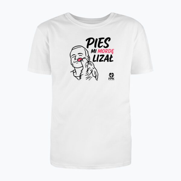 Męska koszulka Pies mi mordę lizał - obrazek 2